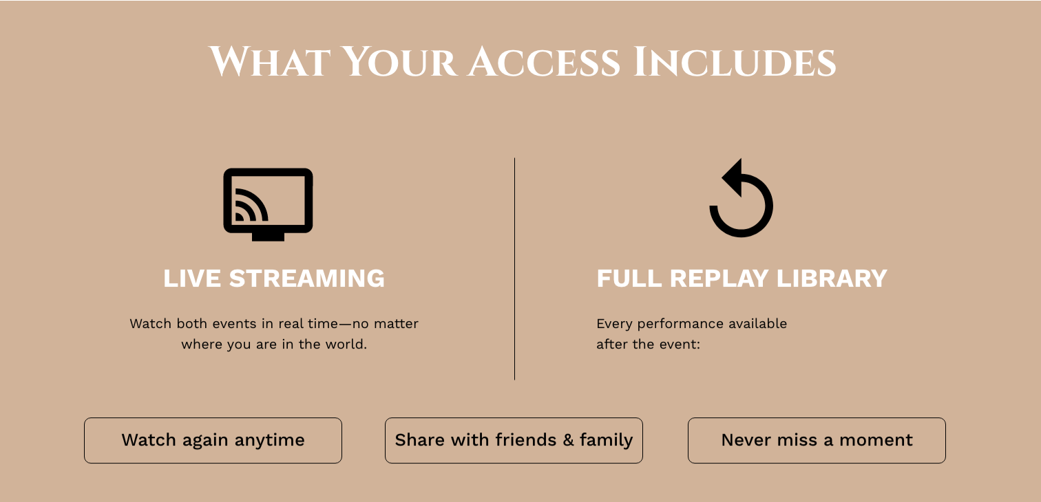 what your access includes Stream Live what your access includes Stream Live